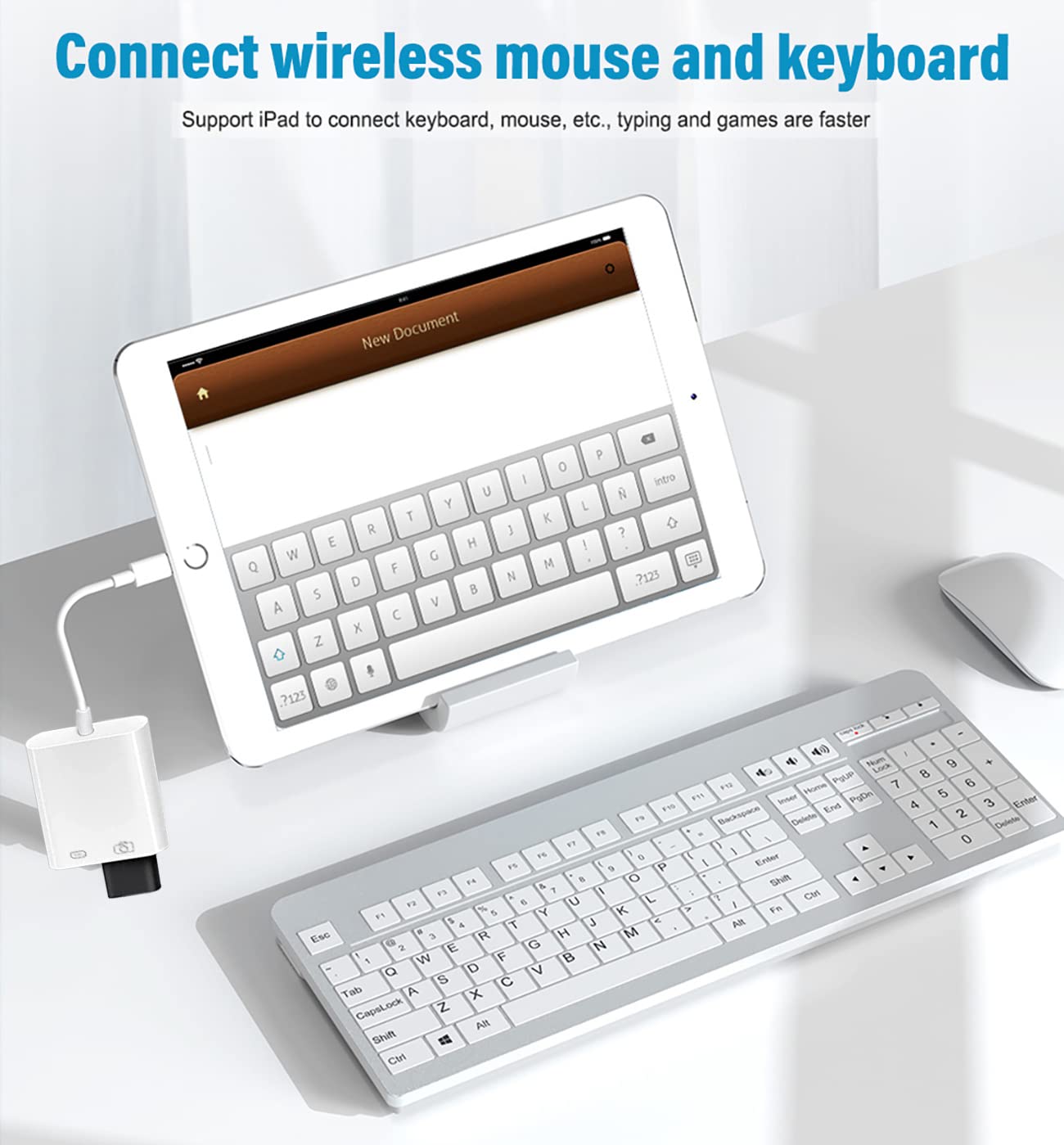 Lightning To Usb Camera Adapter With Charging Port, Apple Mfi Certified Usb 3.0 Otg Dongle Cord For Iphone 14 13 12 11 X Xs Xr 8 7, Ipad To Usb Flash Drive, Card Reader, Keyboard, Mouse, Piano, U Disk